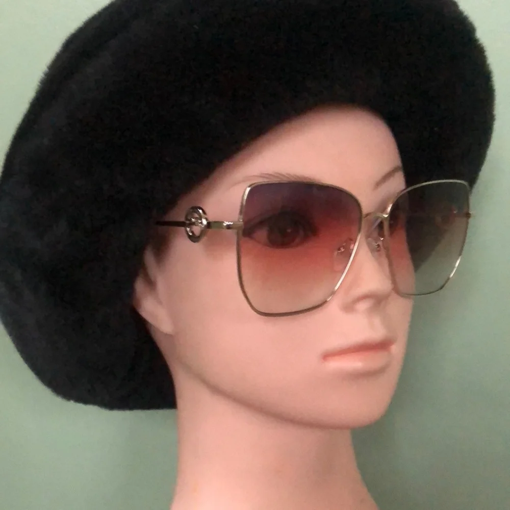 Longchamp Oversized GOLD/GRADIENT BROWN AZURE Glasses